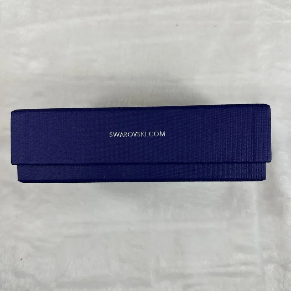 Swarovski Blue Jewelry‎ Box w/ Insert & Sleeve Authentic Gift Packaging